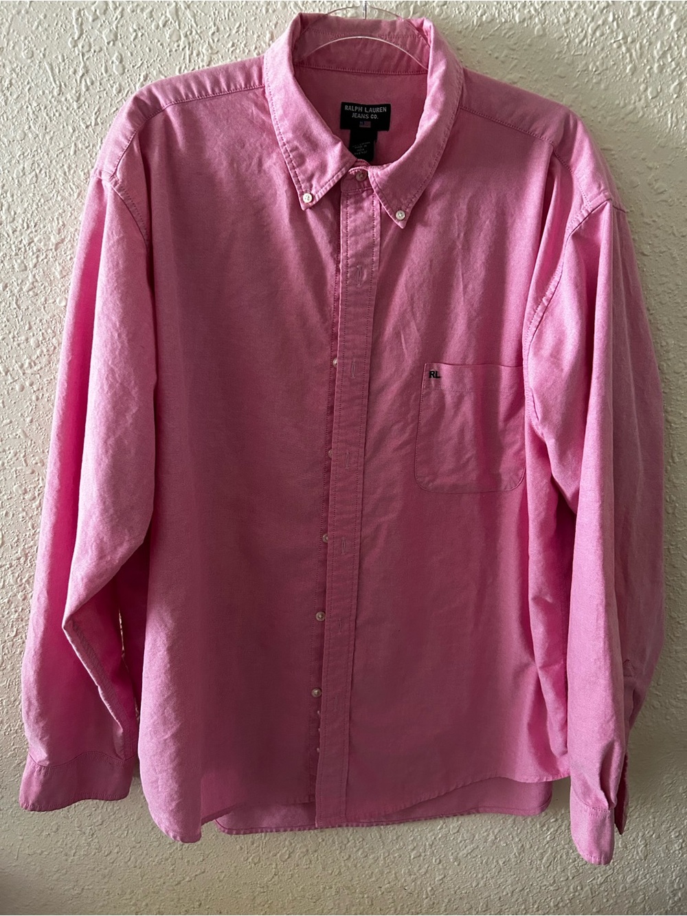 Ralph Lauren Men’s Pink Button-Down Oxford Shirt
